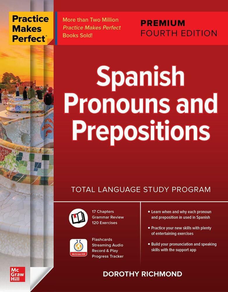 Libro McGraw-Hill: Pronombres y Preposiciones en Español