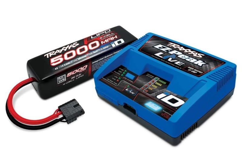 Batería Traxxas 4S 5000 mAh LiPo + Pack de Cargador iD