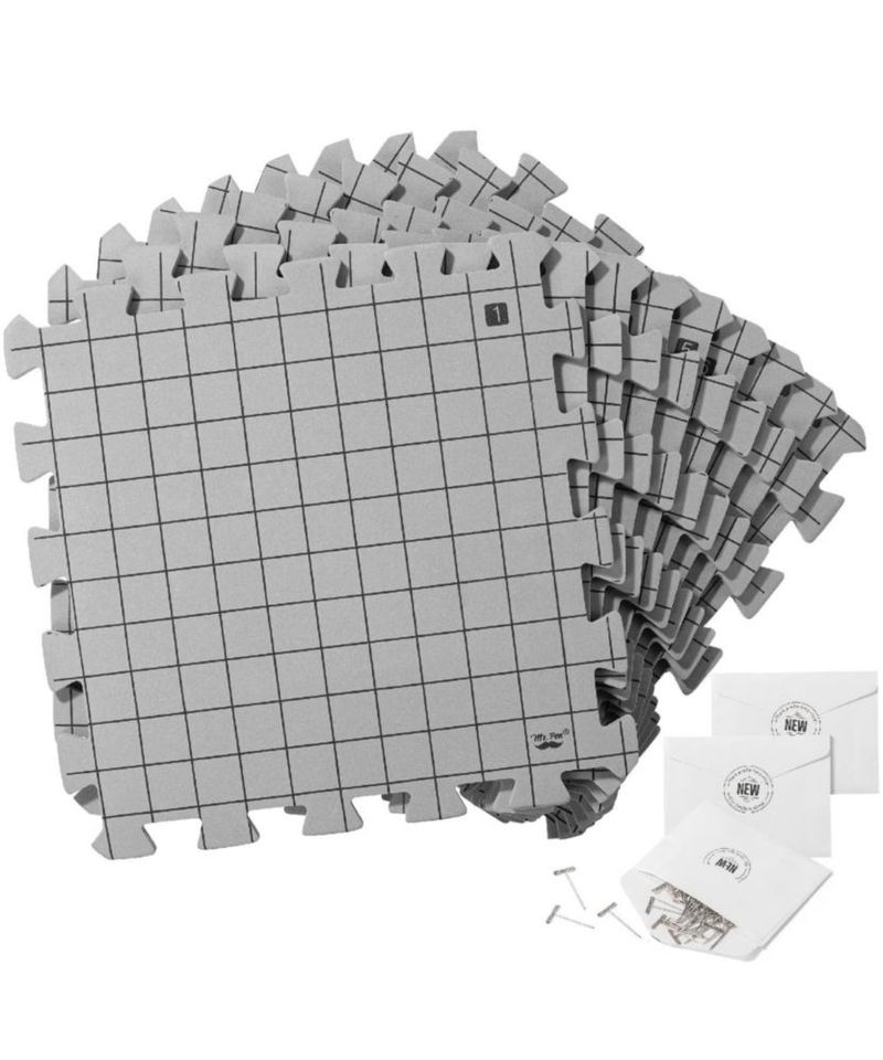 Tapetes para Bloqueo Mr. Pen 30x30 cm Paquete de 9 con 150 Alfileres en T