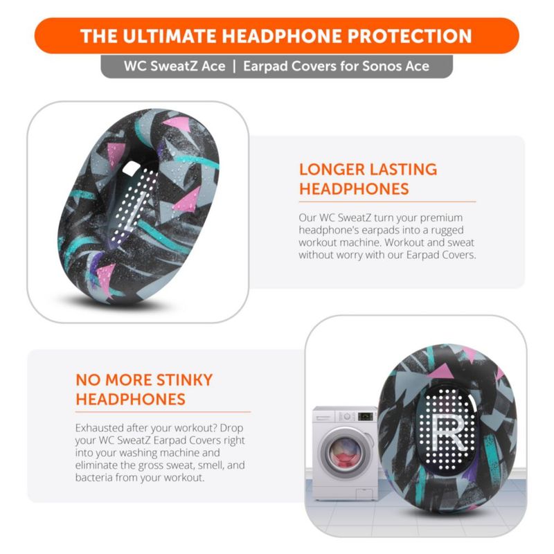 Fundas para almohadillas WC SweatZ Ace para Sonos Ace
