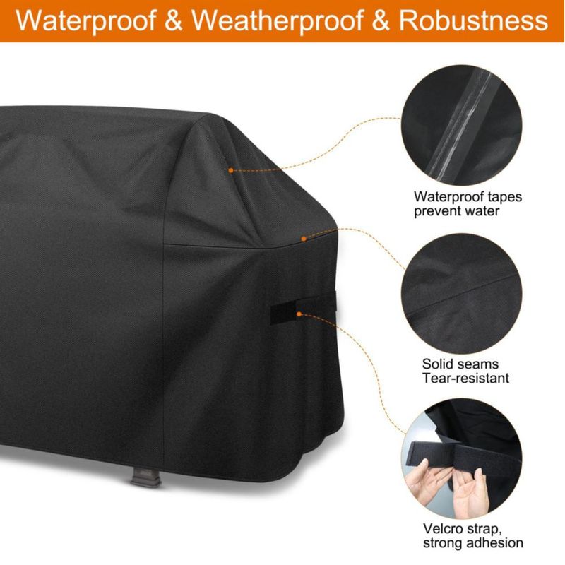 Cubierta para parrilla ZHSX de 183 cm impermeable 600D con correa ajustable