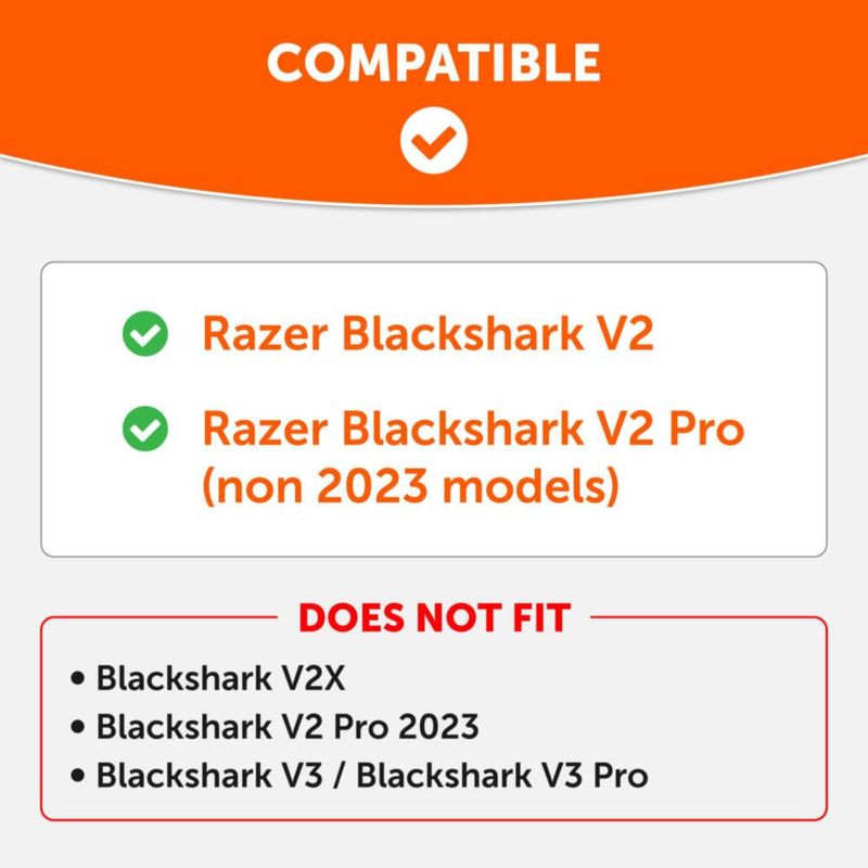 Almohadillas para auriculares WC Blackshark V2 Pro Gel