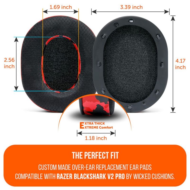 Almohadillas para auriculares WC Blackshark V2 Pro Gel