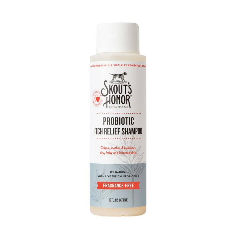 Champú Probiótico SKOUT'S HONOR 473 ml Alivio de Picazón para Perros