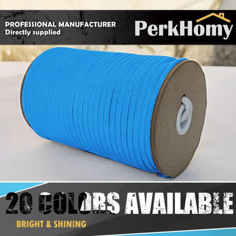 Cuerda trenzada diamante PH PERKHOMY de mezcla algodón-poliéster 61 m 5 mm azul