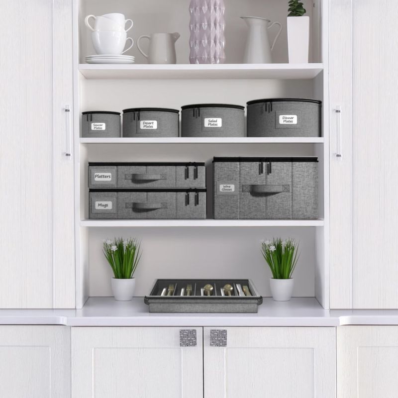 Set de Contenedores de Almacenamiento Sorbus 4 Piezas Gris