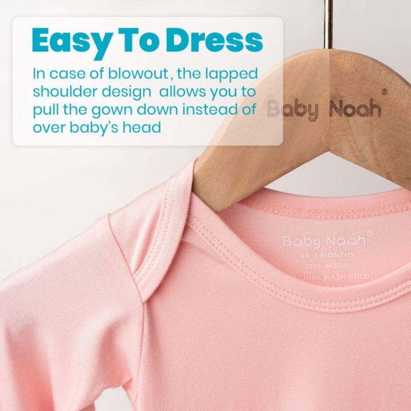 Conjunto de 2 Piezas de Camisón Suave para Bebé Recién Nacido Noah Baby