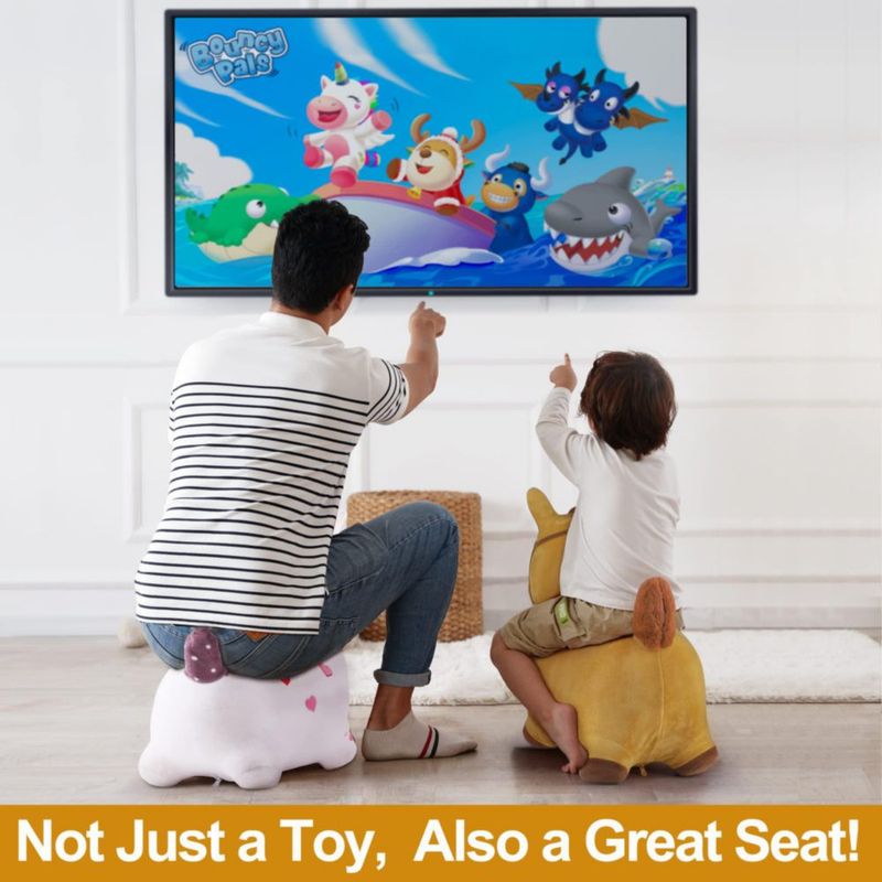 Ride on Bouncy Horse iPlay iLearn Bouncy Pals Yellow 18M+