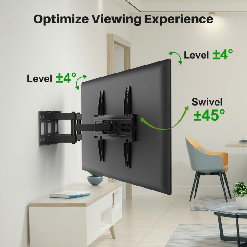 Soporte de pared para televisores USX MOUNT Full Motion de 32 a 70 pulgadas 45 kg VESA 400 x 400 mm