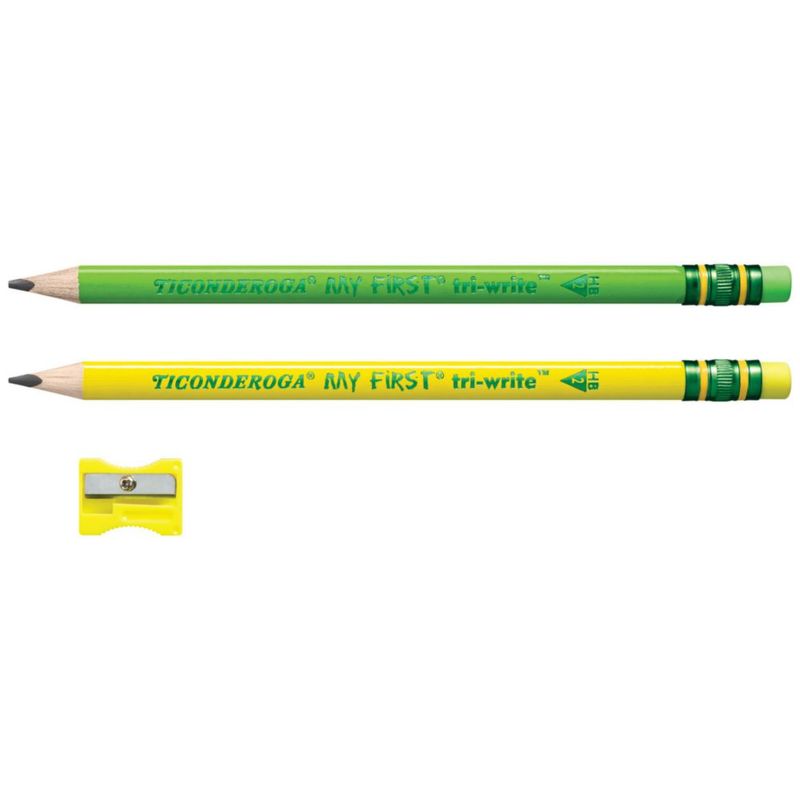 Lápices Ticonderoga My First Tri-Write Neon (paquete de 2)