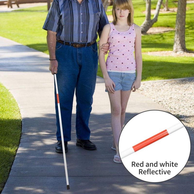 Bastón plegable ZIYIZE 132 cm ligero reflectante rojo