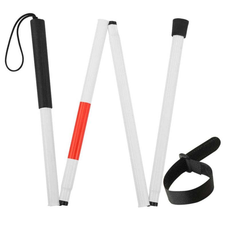 Bastón plegable ZIYIZE 132 cm ligero reflectante rojo