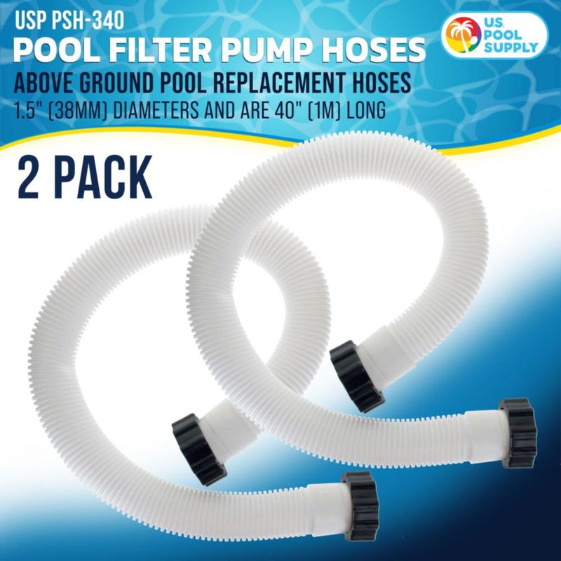 Manguera para piscina U.S. Pool Supply de 15" x 100 cm paquete de 2