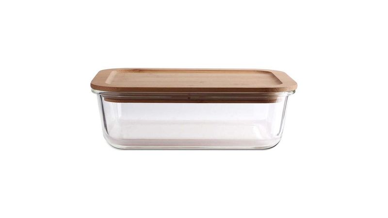 Topper para almacenar comida, recipiente de vidrio con tapadera de