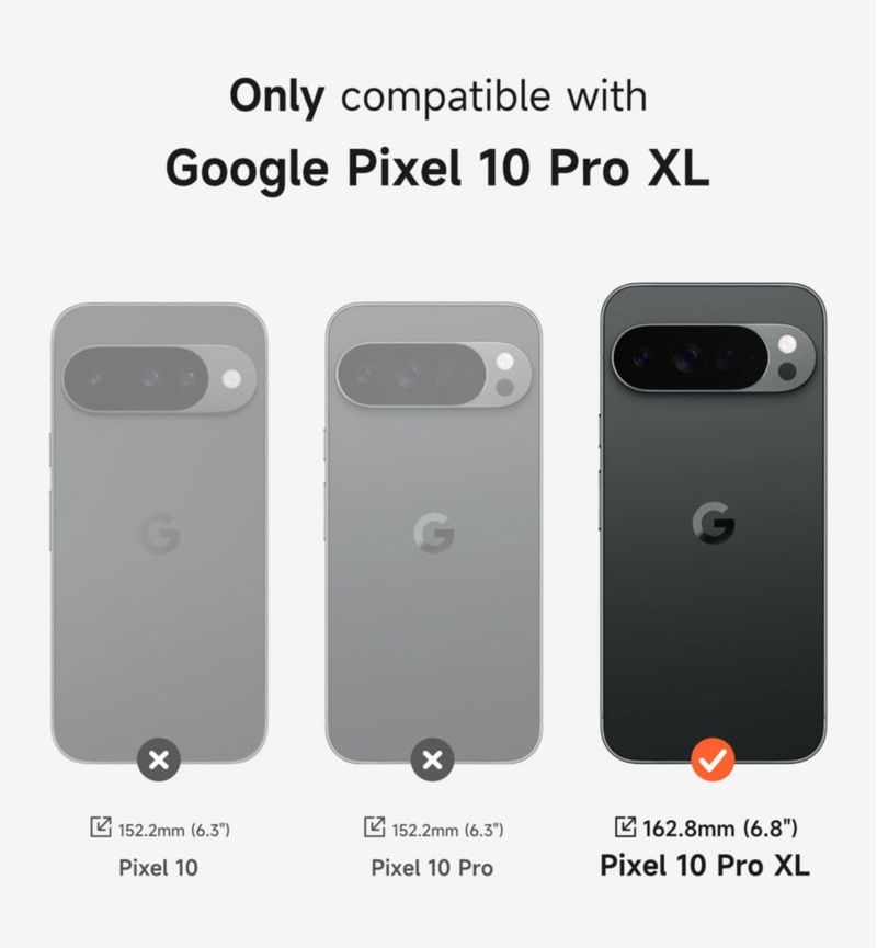 Funda para móvil SURITCH Pixel 10 Pro XL con MagSafe y soporte - Oscura