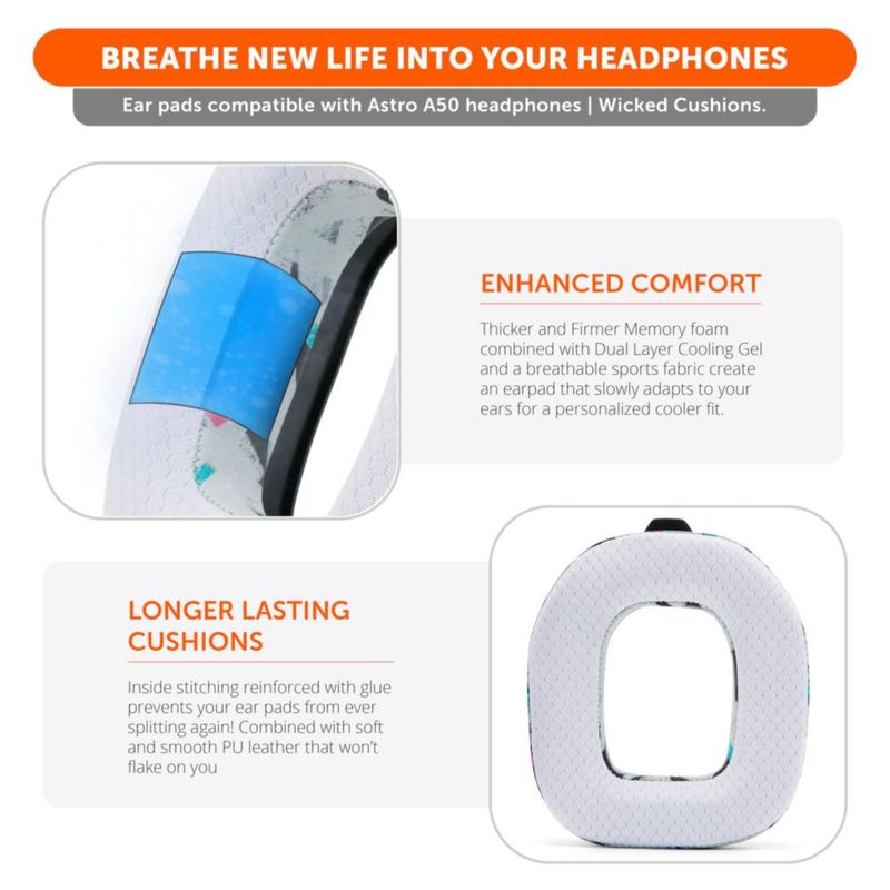 Kit de Modificación de Almohadillas para Auriculares WC A50 Gen 4/5/A50x