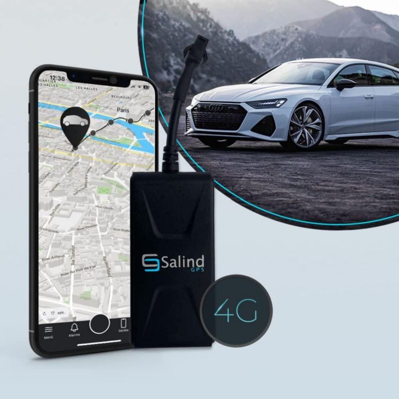 Rastreador GPS Salind GPS con conexión directa a la batería del vehículo
