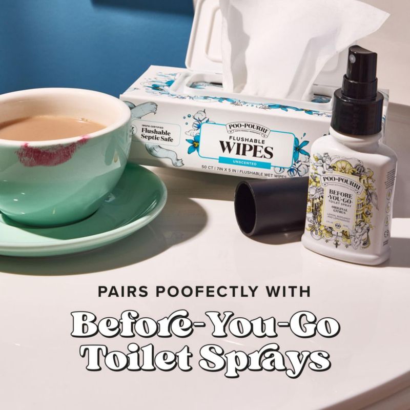 Toallitas húmedas desechables Poo-Pourri 3 paquetes de pepino y aloe 150 unidades