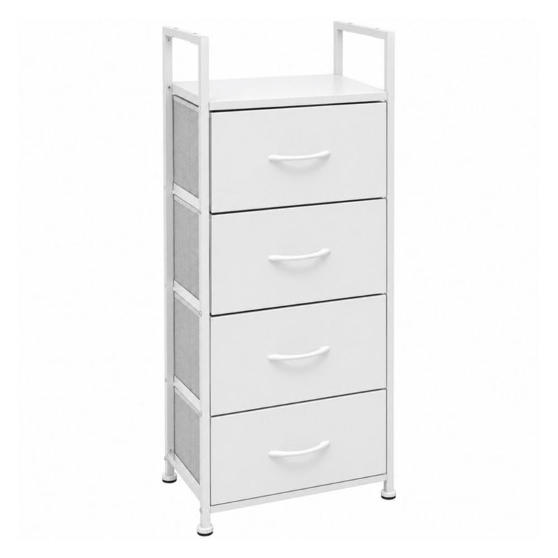 Comoda Cajonera Vertical 4 Cajones Organizador Ropa Recamara Nordico