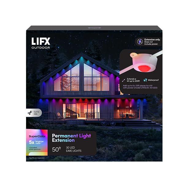 Luces de cadena LIFX 50 pies RGBW Extensión blanca