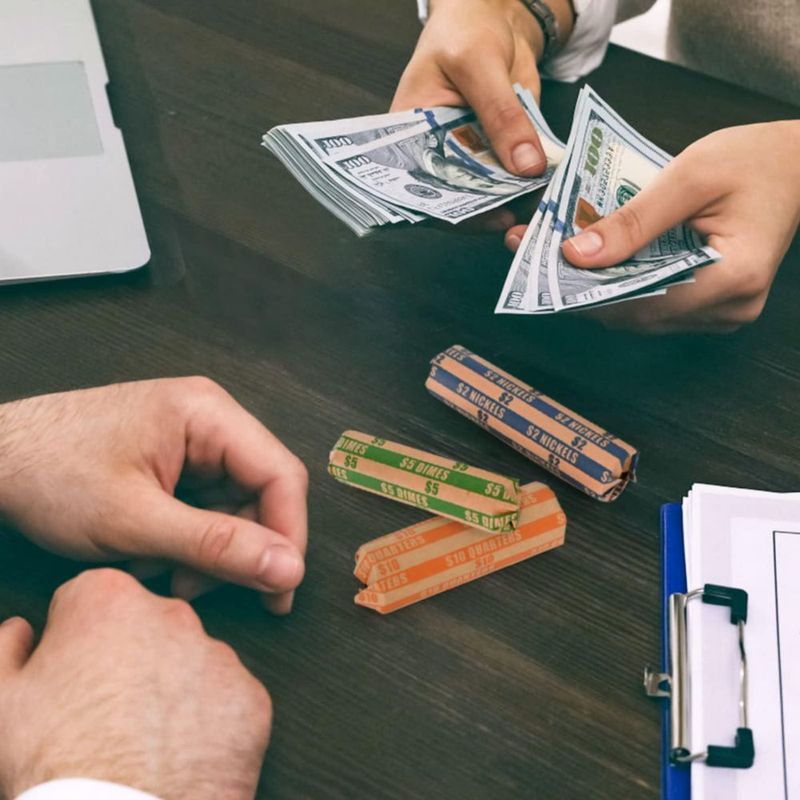 Envoltorios de monedas L LIKED 150 surtidos de papel kraft resistente