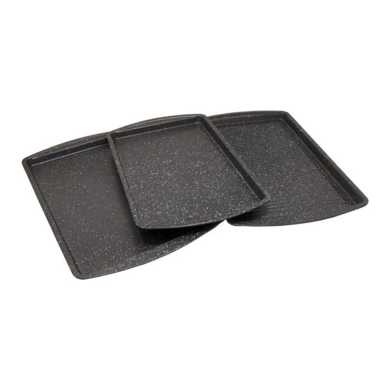 Set de Charolas de Mármol Westinghouse WCBA0040MBB 3 piezas Negro