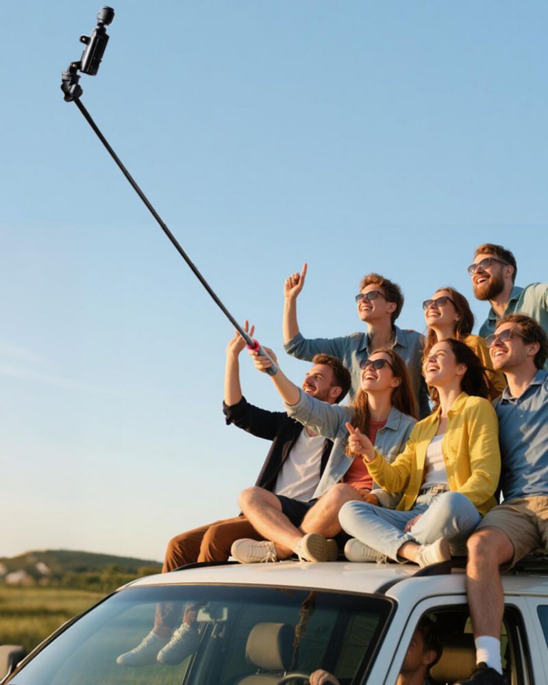 Trípode palo selfie Leenconghui de 205 cm para DJI Osmo Pocket 3