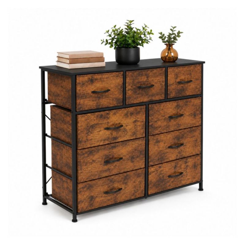 Comoda Cajonera 9 Cajones Almacenamiento Organizador Recamara Country