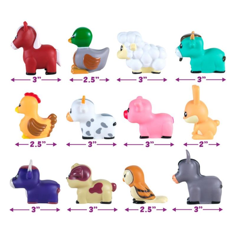 Juguetes de Baño Tub Works Granja 12 Piezas Flotantes Sin Moho