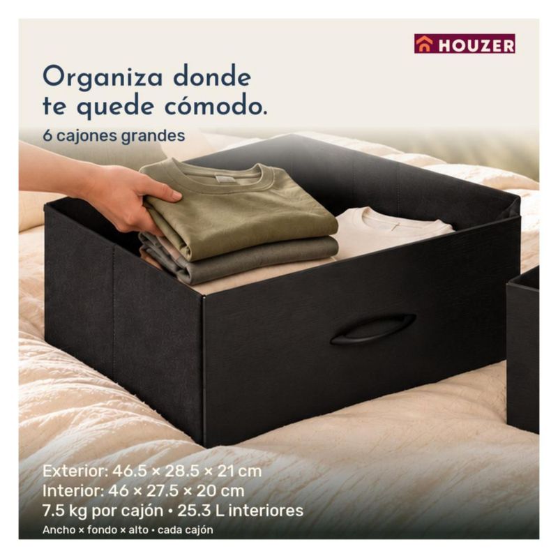 Comoda Cajonera 9 Cajones Almacenamiento Organizador Recamara Volcano
