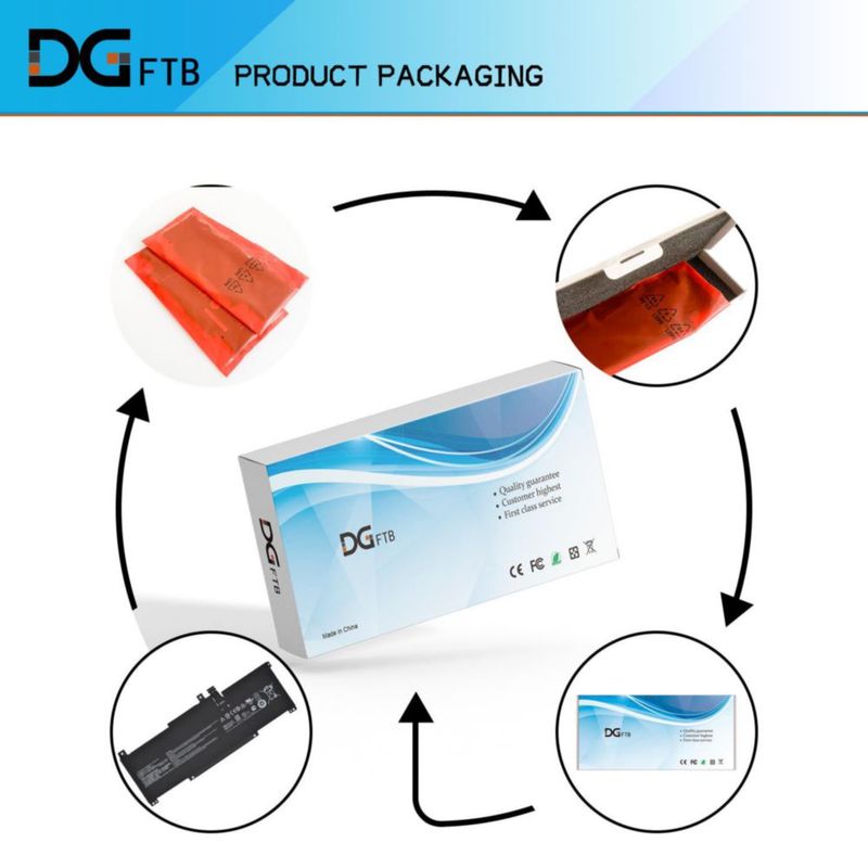 Batería para laptop DGFTB BTY-M49 11.4V 52.4Wh 4600mAh