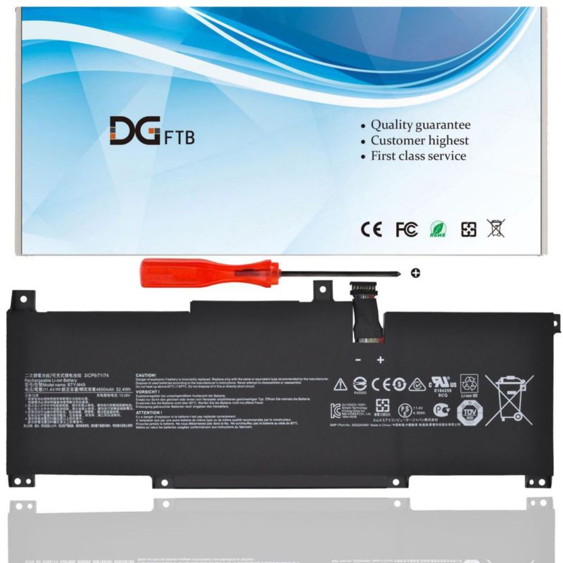 Batería para laptop DGFTB BTY-M49 11.4V 52.4Wh 4600mAh