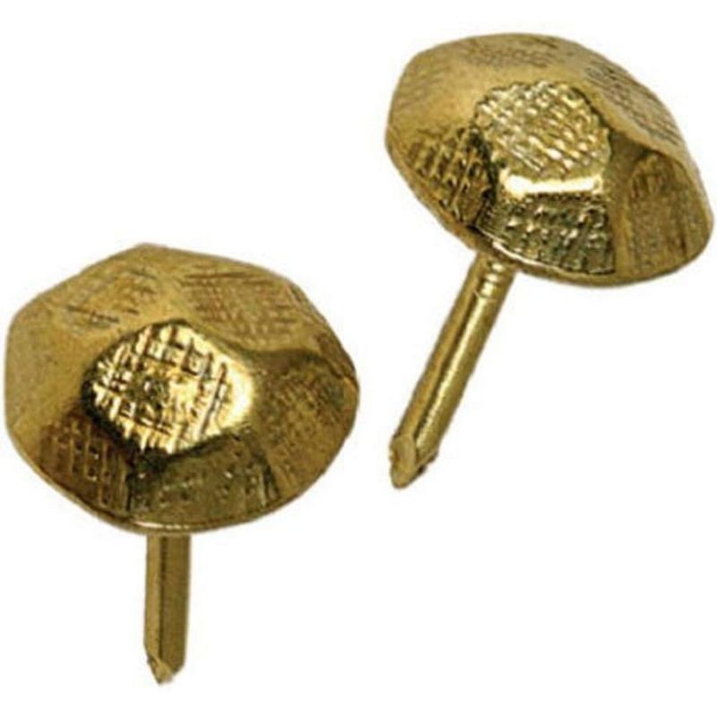 Clavos de latón con cabeza martillada para muebles – Paquete de 25 – Hillman