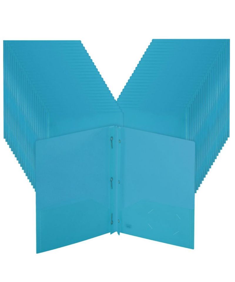 Carpetas plásticas Mr. Pen de 48 unidades tamaño carta azul