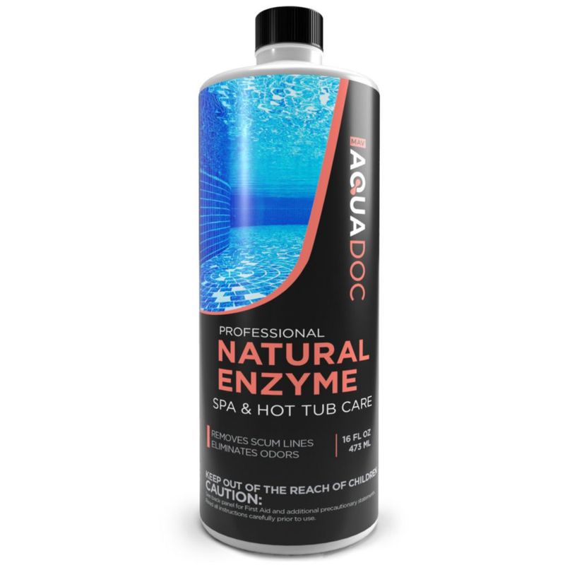 Limpiador enzimático para spa MAV AquaDoc 473 ml para jacuzzi natural