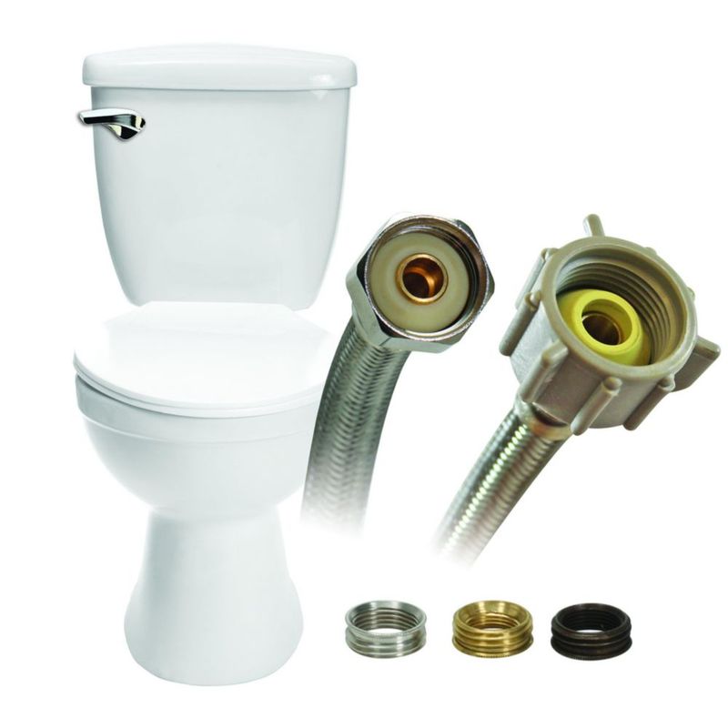 Línea de Suministro para Inodoro Fluidmaster B4T12U Acero Inoxidable 30 cm