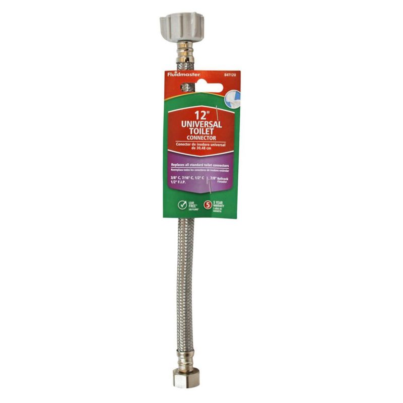 Línea de Suministro para Inodoro Fluidmaster B4T12U Acero Inoxidable 30 cm