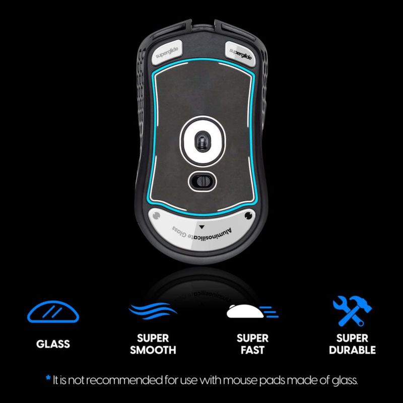 Patines para mouse Pulsar Superglide de vidrio de aluminosilicato