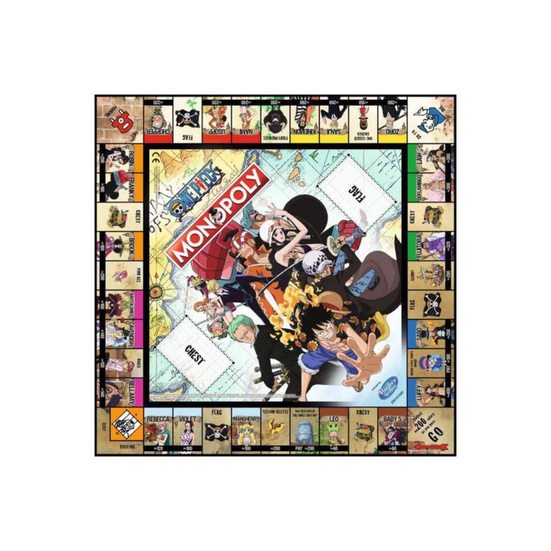 Juego de mesa Monopoly One Piece: movimientos ganadores de 2 a 8 jugadores