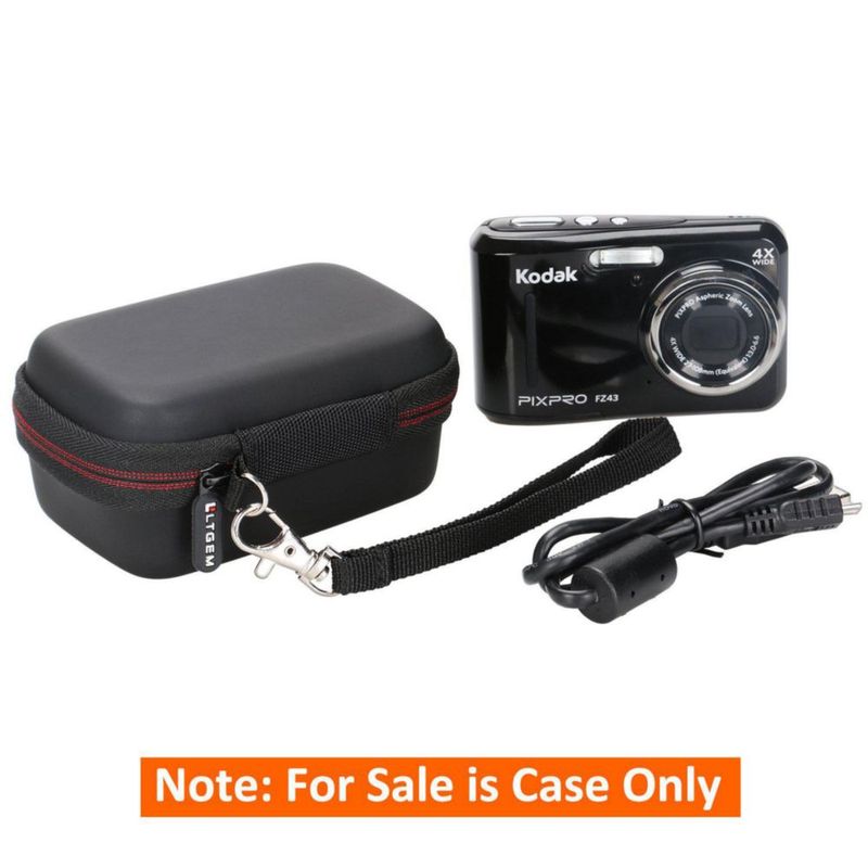 Estuche LTGEM para cámara Kodak PIXPRO Friendly Zoom FZ41/FZ43/FZ45/FZ53/FZ55 - Bolsa de viaje protectora para cámara digital (gris)