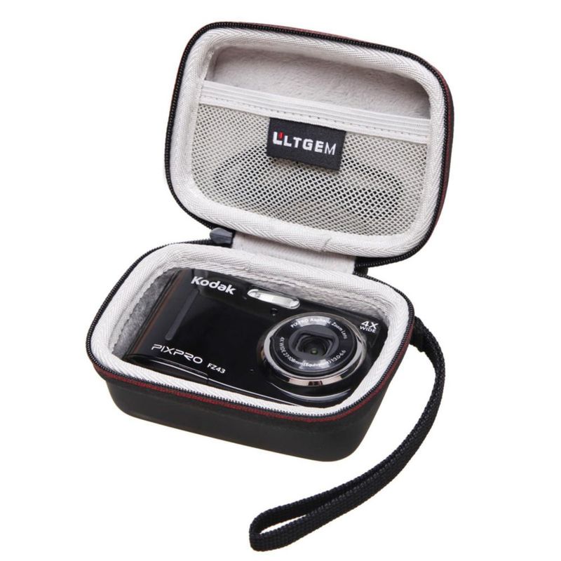 Estuche LTGEM para cámara Kodak PIXPRO Friendly Zoom FZ41/FZ43/FZ45/FZ53/FZ55 - Bolsa de viaje protectora para cámara digital (gris)