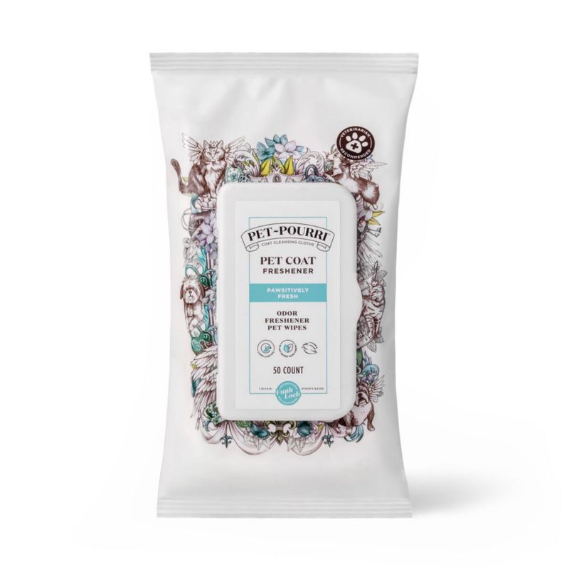 Toallitas Desodorantes para Mascotas Poo-Pourri Pawsitively Fresh a Base de Plantas