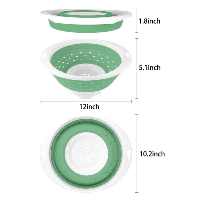 Colador de Silicona Plegable QiMH 5 L apto para lavavajillas