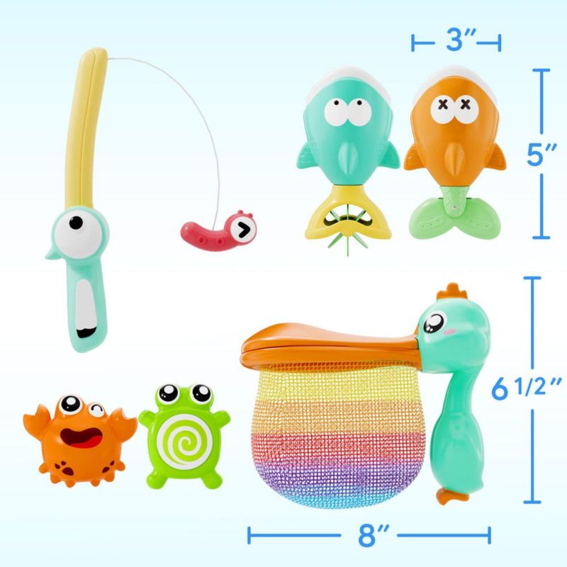 Juguete de Baño iPlay iLearn - Set de Juego de Pesca Magnética
