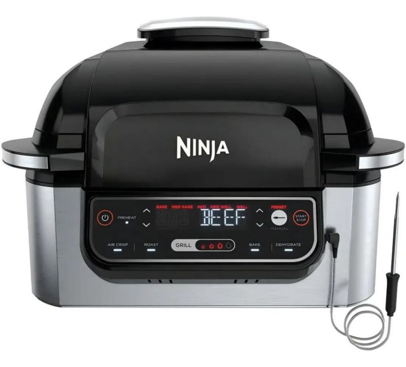 Parrilla Eléctrica Ninja LG450CCO 5 en 1, 3.9L 1760W Negro-Plata