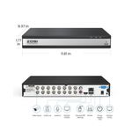 DVR ZOSI H.265+ 1080P de 16 canales con detección de personas y vehículos por IA