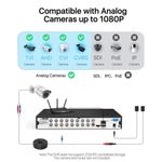 DVR ZOSI H.265+ 1080P de 16 canales con detección de personas y vehículos por IA