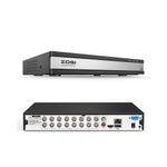 DVR ZOSI H.265+ 1080P de 16 canales con detección de personas y vehículos por IA