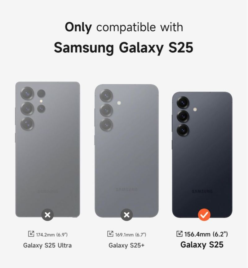Funda de teléfono SURITCH para Samsung Galaxy S25 Magnetic Black