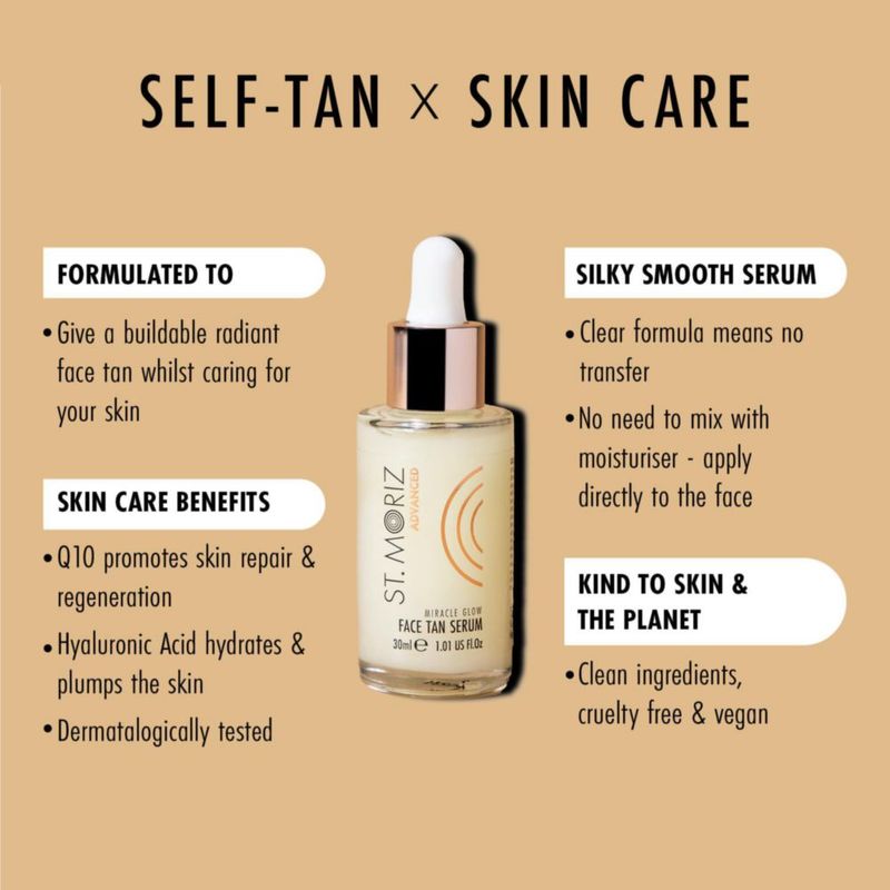 Serum autobronceador facial ST. MORIZ Miracle Glow 30 ml